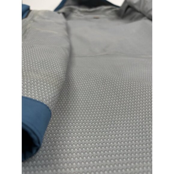 Duluth Trading Co. No-Rainer Waterproof Rain Jacket Men’s M Blue Hooded - Picture 8 of 16